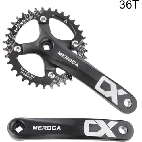 104BCD Bicycle Crank Sprocket 152mm 170mm MTB Bike Square Hole Crankset 30T 32T 34T 36T 38T Narrow Wide Single Speed Chainring