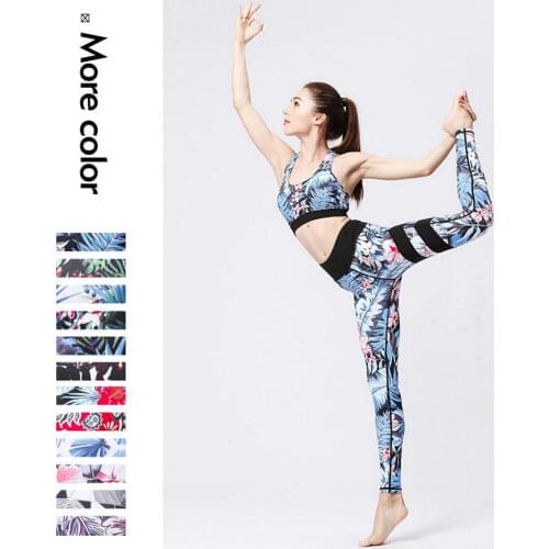 2021 NEW Women Yoga set Dazzle colour yoga Outfits for Women Training Leggings Sport Women Fitness Tracksuit Female Sportswear