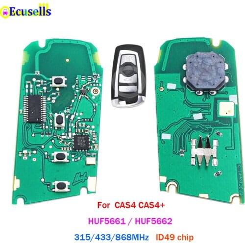 4 Buttons Remote Key Board 315Mhz 434Mhz 868MHz ID49 for BMW 5 7 Series 528i 530i 535i 550i 740i CAS4 CAS4+ HUF5661 HUF5662