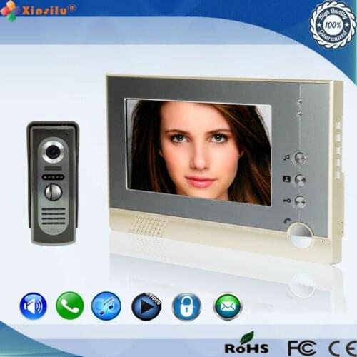 7 Inch TFT Color LCD Screen Wired Video Door Bell
