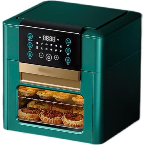 Air Fryer Oil-Free Household Intelligent 12L Large-Capacity Multi-Function Electric Fryer Oven Led Touch Screen Fryer 110V/220V