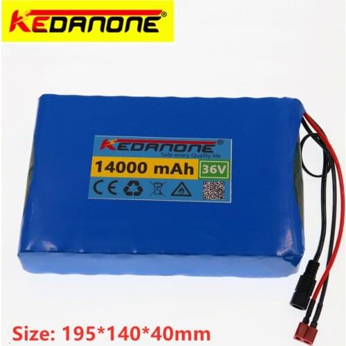 Kedanone 2020 new 36V 8ah 10ah12AH 14ahEbike Battery Lithium ion Battery with 36V Charger, for 250W 350W 500w 750W Electric Bike