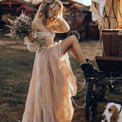 ALAGIRLS Long Wedding Dresses