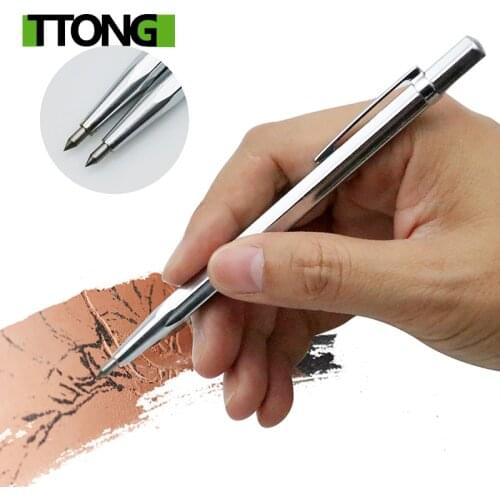 1PC Diamond Metal Engraving Pen Tungsten Carbide Tip Scriber Pen for Glass Ceramic Metal Wood Carving Hand Tool