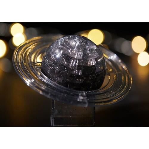 Kids Mens 3D Crystal Puzzle Toys Planet Shape Puzzle Children Learning Educational DIY Gift Present Assembled Solar Toys