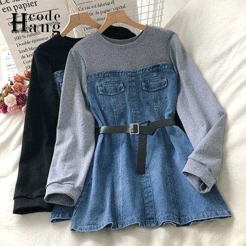 Модные джинсовые платья HANGCODE China At AliExpress