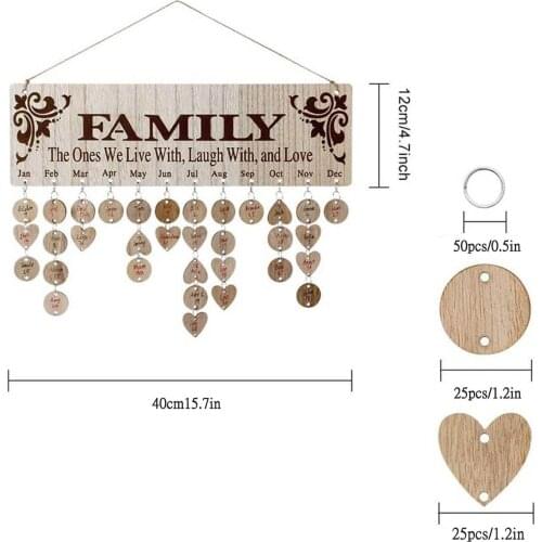 Interesting Calendar All Special Family Data The Plaque Home Decor Accessories Wall Decor Декор Комнаты Скандинавский Стиль