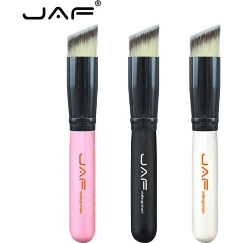 JAF Foundation brush Contour Powder Make Up Angled Multifunction Face Makeup Brush Liquid Slant Brush Synthetic Taklon Vegan