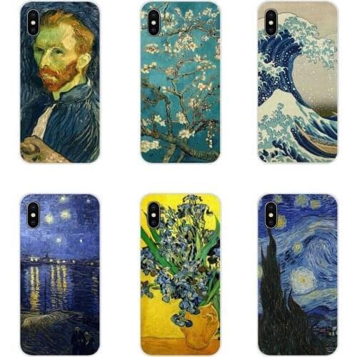 Paintings Starry Night Van Gogh For Samsung A10 A30 A40 A50 A60 A70 M30 Galaxy Note 2 3 4 5 8 9 10 PLUS Mobile Phone Shell Cover