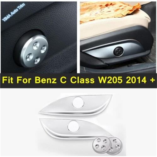 Lapetus ABS Interior Seat Adjustment Switch Button Control Cover Trim For Mercedes-Benz C Class W205 2014 - 2021 Accessories