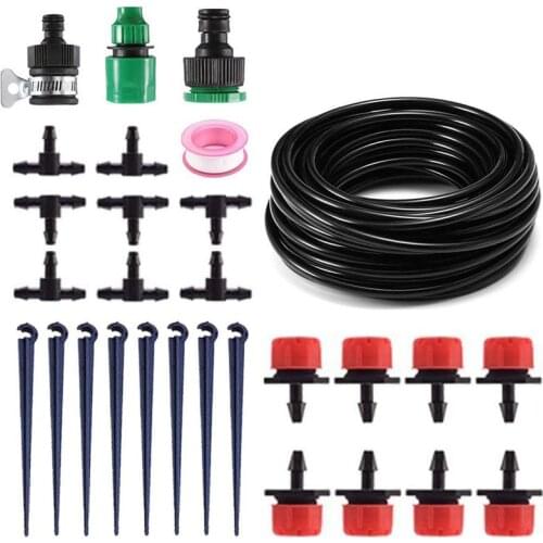 82ft Micro-Drip Irrigation Kits Garden Irrigation kit, 1/4 inch Blank Distribution Tubing Irrigation Sprinkler System Kit DIY Pl