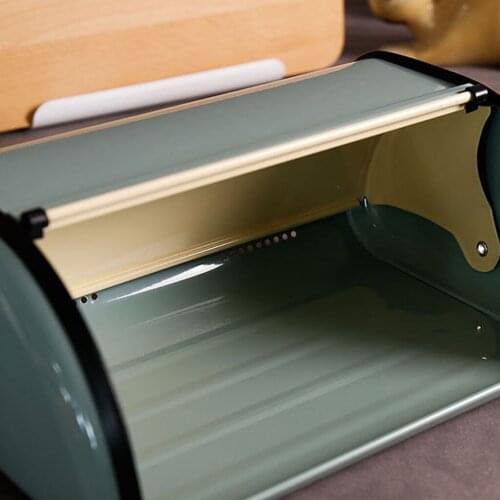 Retro Style Metal Bread Bin Box Kitchen Food Storage Loaf Vintage Kitchen