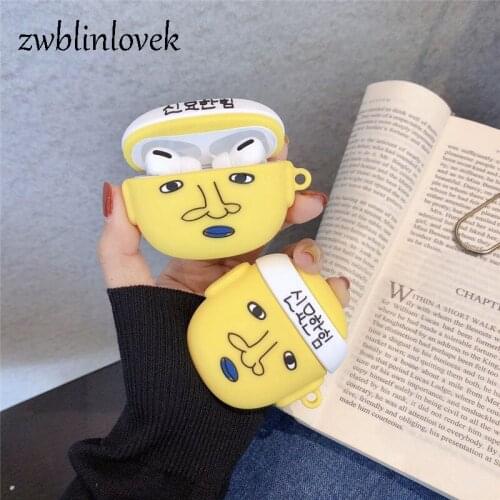 Korea fashion travel west case for airpods 1 2 pro charging case soft silicone wireless bluetooth headset protect cover