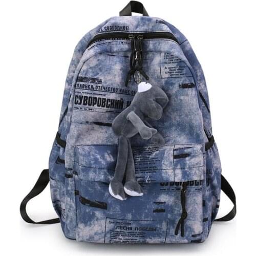 Retro Design Youth Backpack 2021 Fashion Trend Laptop Campus School Bag Large Capacity Soft Zipper Travel Backpack Sac A Dos