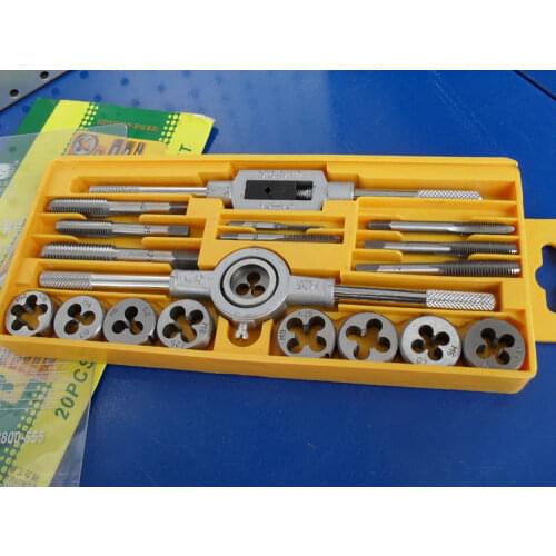 NEW 20pcs Metric Taps Wire Cutting Die Tapping Set