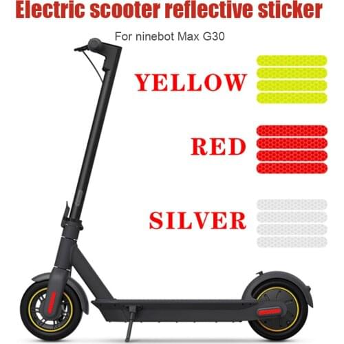 Electric Scooter Parts Decals Electric Lightweight Element Night Safety Reflective Stickers Decoration for Ninebot