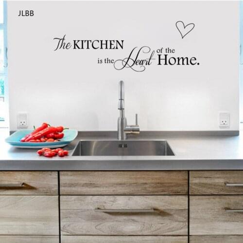 English letters Kitchen love vinyl Wall Sticker on the wall Decals Art Words Kitchen background decoration Stickers Home Decor