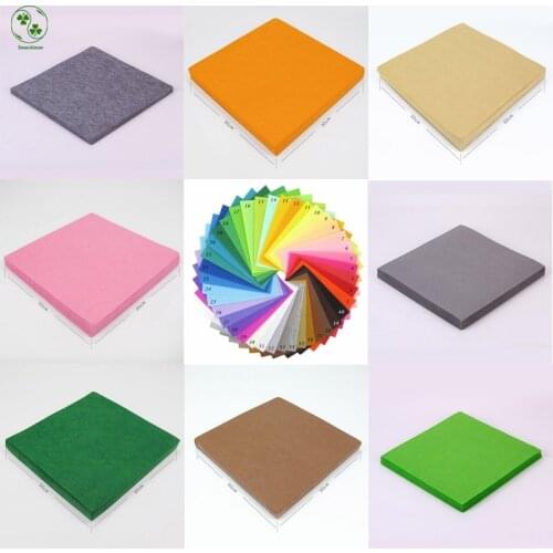 10 Colors for Choose Polyester Felt Fabric Handmade DIY Nonwoven Fabric 1mm Think Felt Feltro Material 30*30cm Handcraft Cloth