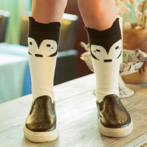 Baby Girls Knee High Socks Kids Children Cute Solid Cotton Girl Long Tube Black Socks student Sport Sneaker Sock 0 to 6 Year