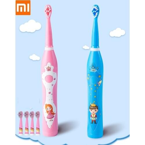New USB Charging Cartoon Children Electric Toothbrush Baby Soft Fur Smart Waterproof Sonic Toothbrush