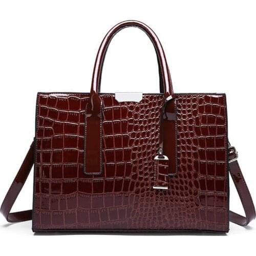 New Style Handbags Trendy Crocodile Pattern Handbags Europe and America Single Shoulder Messenger Bag Tote Bag High Quality Bags