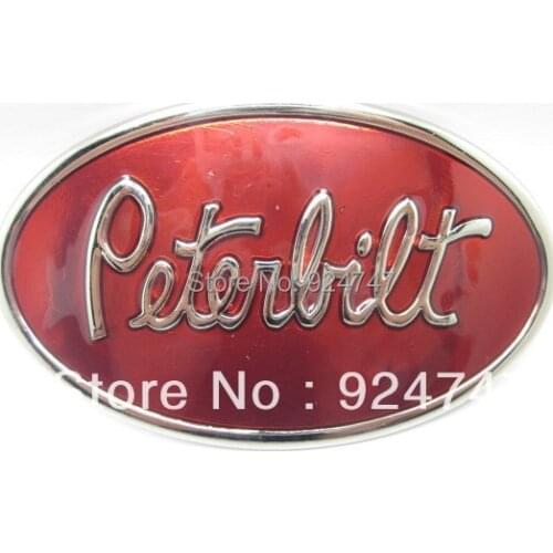 Oval Peterbilt Truck Belt Buckle