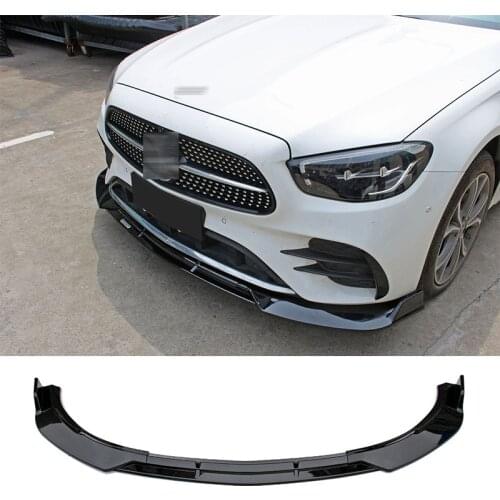 Front Bumper Splitter Lip Diffuser Spoiler Skirt Body Kit Decorative Strip Shovel for Benz E-Class W213 E200 E300 E320 2021