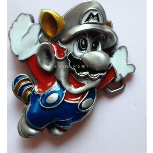 Super Mario super game from nitendo Belt Buckle JF-B1104 suitable for 4cm wideth belt with continous stock free shipping