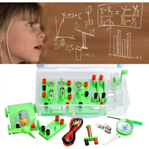 Physics Labs Circuit Learning Kit Basic Electricity Discovery Principles Kit for Science Study Parallel Experiment Parts
