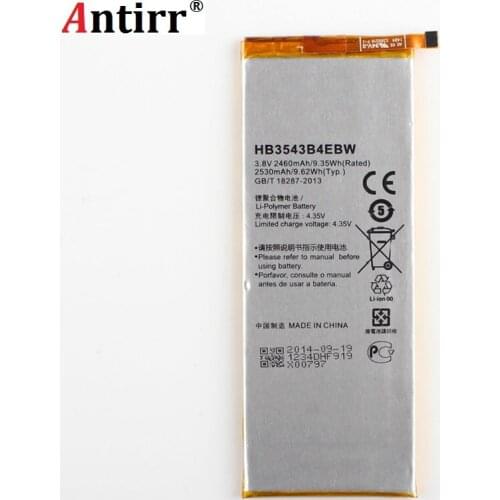 High Quality For Huawei P7 2460mAh Battery Compatible Ascend P7 P7-L00 L05 L07 L09 L10 L11HB3543B4EBW Phone Batterie With Tools