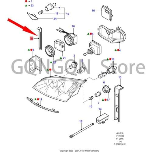 CAR headlight clip holder For dMo nd eoM etr ost ar Water tank bracket Water tank rubber pier Water tank clip buckle