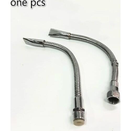 1/4" 3/8" 1/2" Metal Flexible Flat nozzle Water Oil Coolant Pipe Hose 200mm to 1000mm Lathe Switch Flat Nozzle