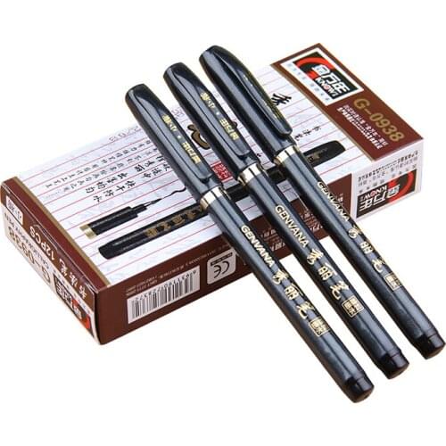1Pcs Calligraphy Pen School Supplies for Student Practice Writing Pens Drawing signature Illustration Pen Multi-purpose soft pen