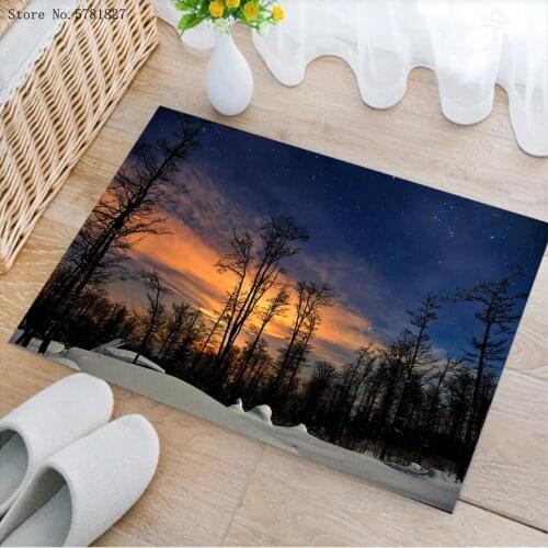 3D Print Beautiful Landscape Small Door Mat Sunset Sunrise Scenery Doormat Kitchen Doorway Carpet For Bedroom Mat Home Floor Rug