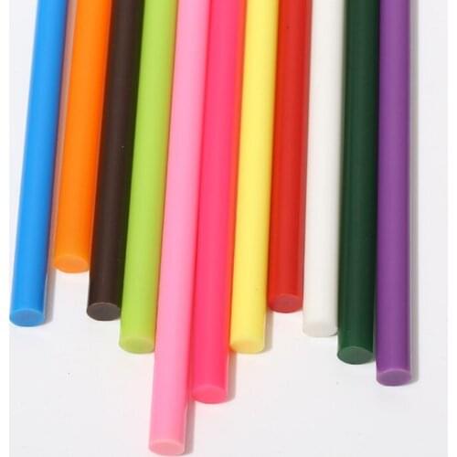 50Pcs 7mmx100mm Color Hot Melt Adhesive Strip Hot Melt Glue Stick For Professional Glue Gun