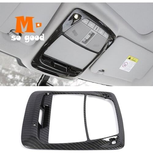 ABS Carbon For Renault Koleos Car decor sticker product Accessories Car front Rear reading Lampshade light Cover Trim 2017 2018