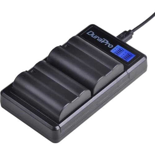DuraPro 2 x 1900mAh EN-EL15 EN EL15 Battery + LCD USB Dual Charger for Nikon D800E D800 D600 D7100 D7000 D7100 V1 MB-D14 Camera