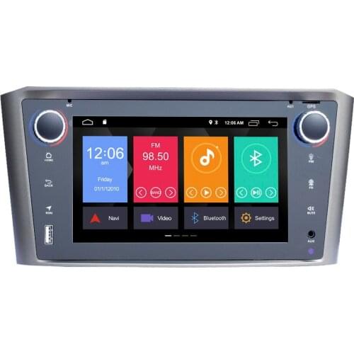 7 Inch 4Core 4GB + 32GB Android 10 Car Multimedia Player GPS Navigation Stereo Automatic Radio for 2002-2008 Toyota Avensis T25