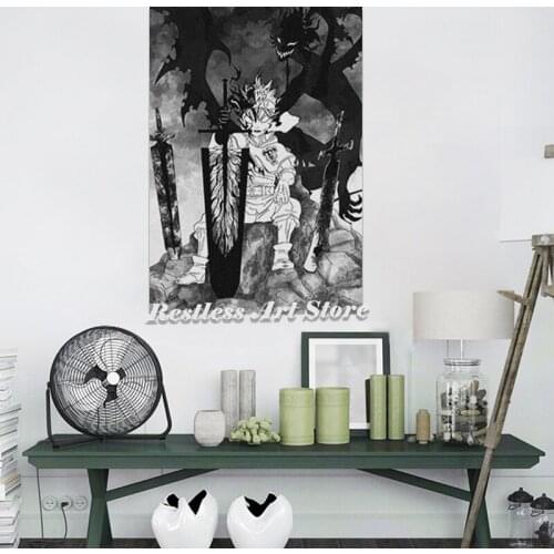 Black Clover King Asta Devil Anime Poster Canvas Wall Art Decoration Prints For Home Bedroom Decor Painting