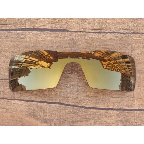 Vonxyz Bronze Mirror Polarized Replacement Lenses for-Oakley Oil Rig Frame