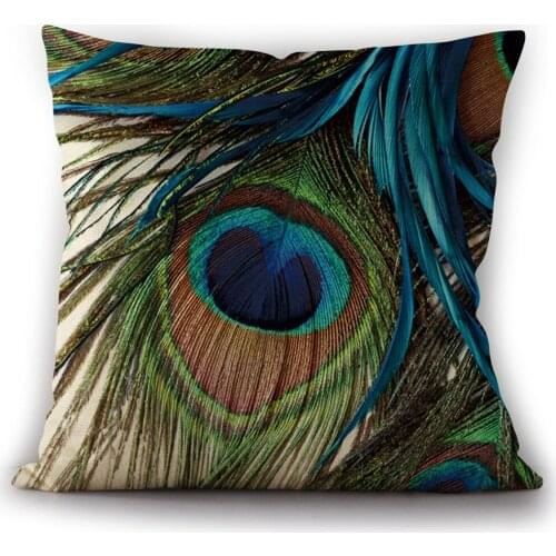 High resolution portrait feather pillow case christmas pillow realistic pillow cover size 45x45cm free shipping