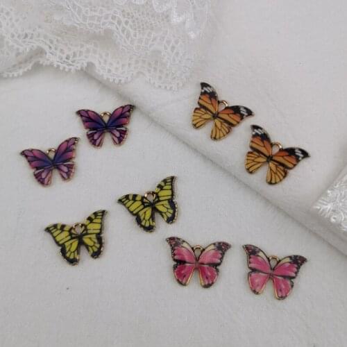 10pcs 20*26mm Double hanging four-leaf clover handbag connector alloy pendants diy bracelet necklace jewelry accessories