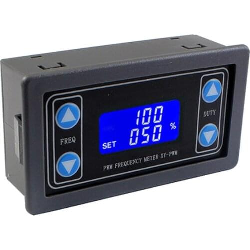 Signal Generator 3.3V-30V PWM Pulse Frequency Duty Cycle Adjustable Module 1Hz-150Khz LCD Display PWM Signal generate Module
