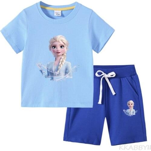 Children Clothing Set Summer Disney T Shirt +Pant 2pcs Sport Suit Toddler Baby Suit Kids Clothes Casual Fashion
