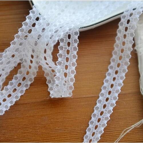 20 Meters 2cm Pure White Color Bilateral Handicrafts Embroidered Net Lace Trim Ribbon Wedding/Birthday/Christmas Decorations
