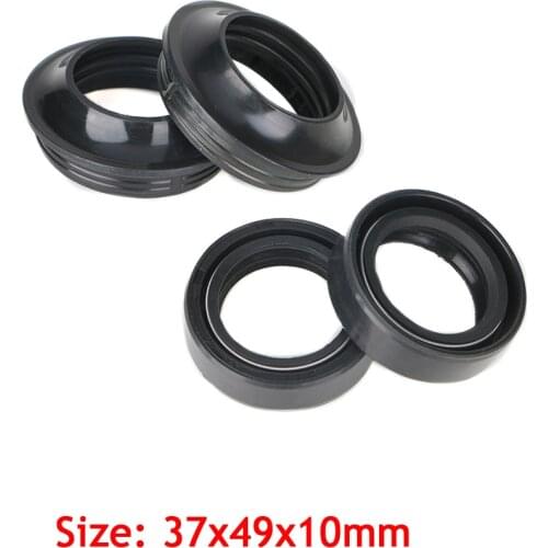For GS500E GS500F GS550E ES XN85 GS750S GS850 GS1100 GS 37x49x10 Oil Seals Dust Seals Front Fork Shock Absorber Motorcycle Parts