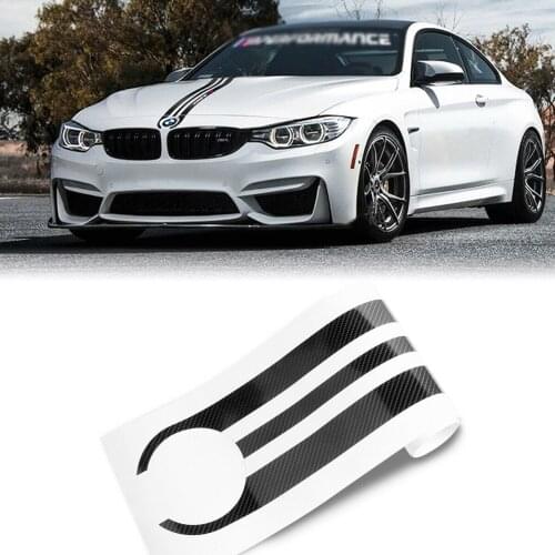 Carbon Fiber Front Hood Sticker M Sport Decal Decor Vinyl Trim For BMW E90 E46 E39 E60 F30 F10 F15 E53 X5 X6 Car Accessories