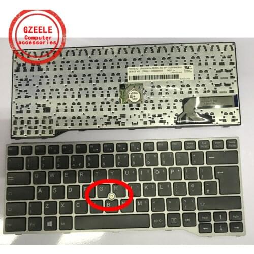 UK New for Fujitsu Lifebook E733 E734 E743 E744 Without Backlit Laptop Keyboard