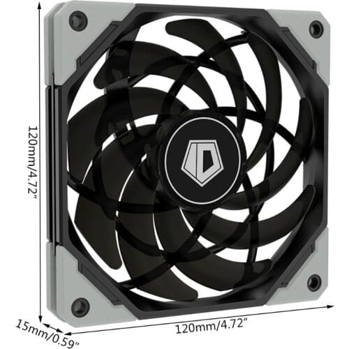 2021 New 12015XT 120mm PWM PC Case Fan Ultra Slim Quiet Computer CPU Water Cooler Fan