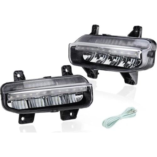Fit for Dodge Ram 1500 DT 2019-2020 New Style DRL LED Fog Lights Bumper Driving Lamp+Bulbs Assembly